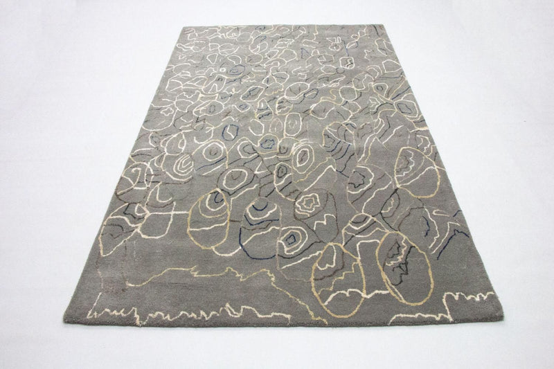 Alfombra de diseño - 243 x 155 cm - plata