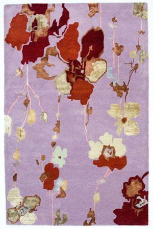 Alfombra de diseño - 240 x 152 cm - púrpura