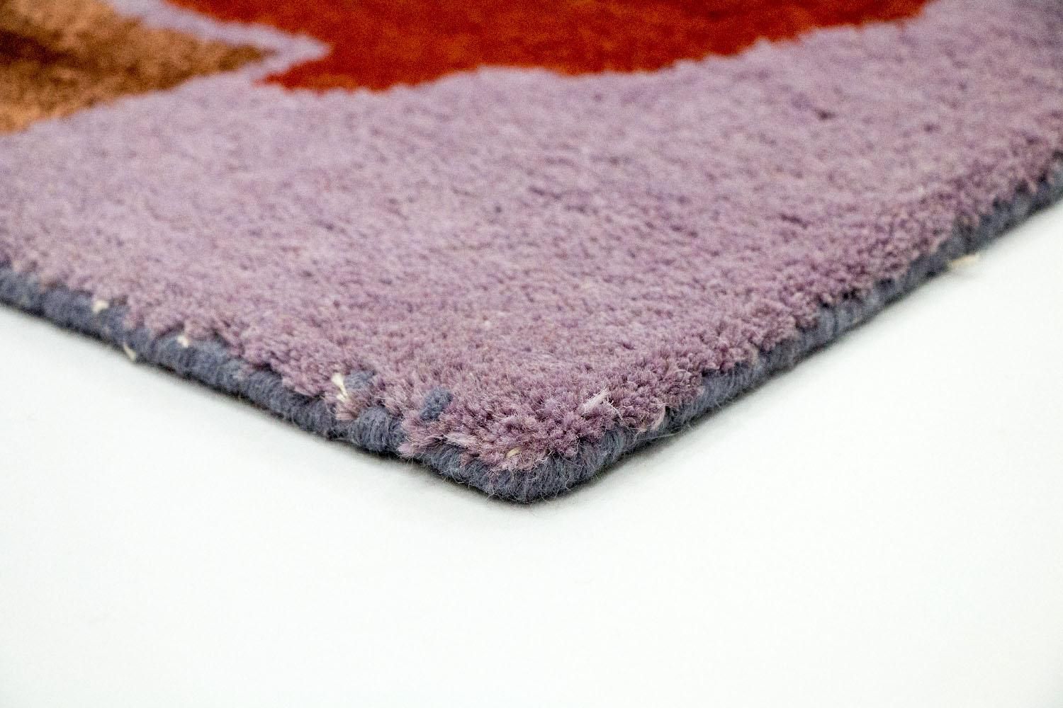 Alfombra de diseño - 240 x 152 cm - púrpura