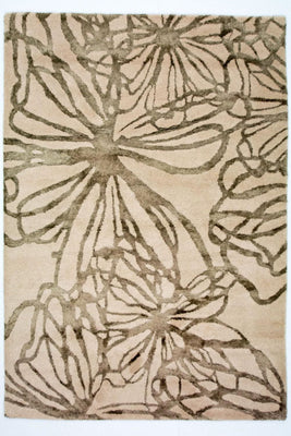 Alfombra de diseño - 196 x 135 cm - beige