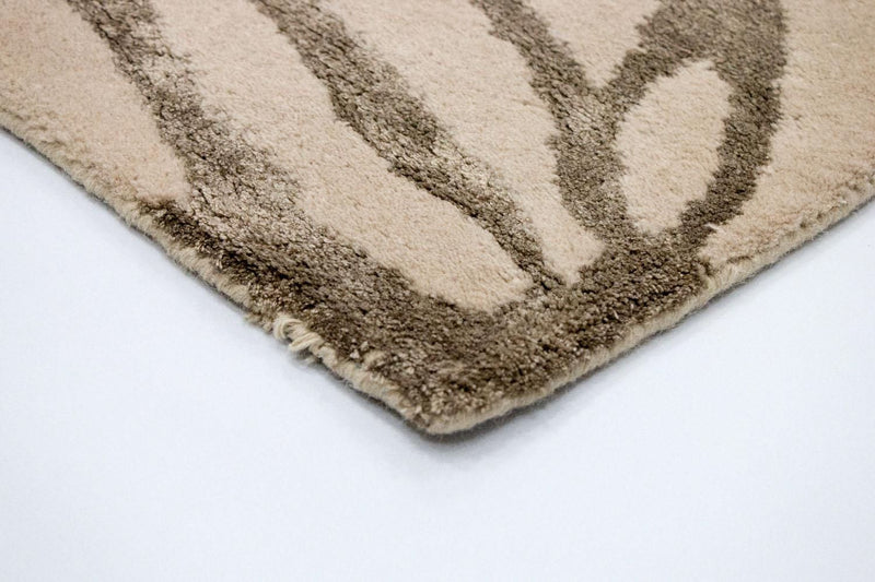 Alfombra de diseño - 196 x 135 cm - beige