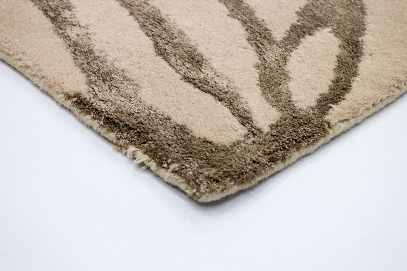 Alfombra de diseño - 196 x 135 cm - beige