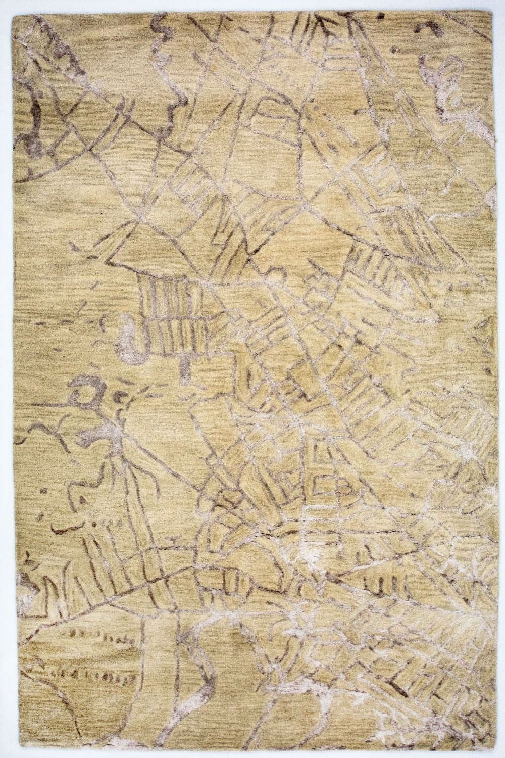 Alfombra de diseño - 243 x 152 cm - multicolor
