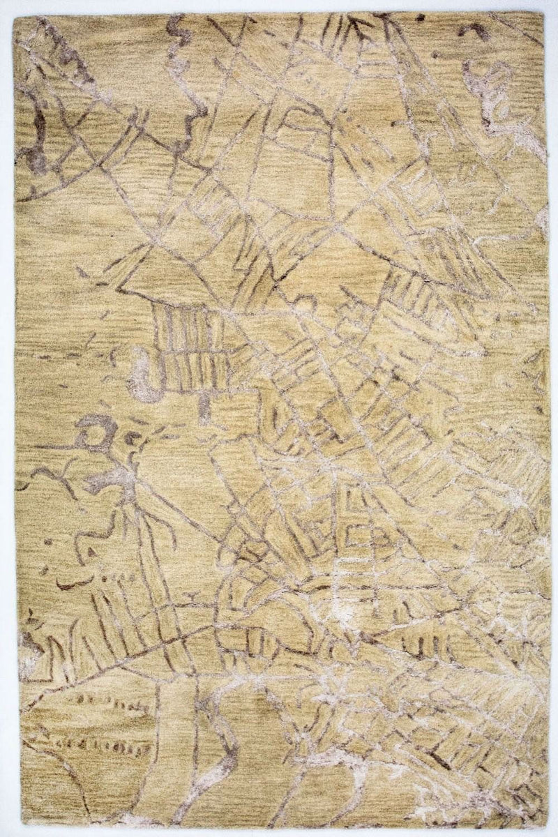 Alfombra de diseño - 243 x 152 cm - multicolor