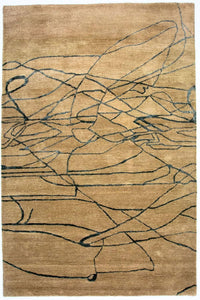 Alfombra de diseño - 243 x 152 cm - beige