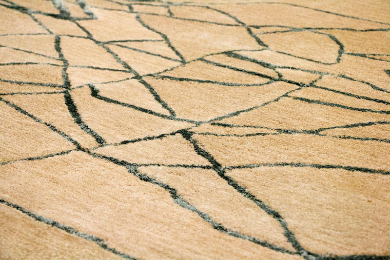 Alfombra de diseño - 243 x 152 cm - beige