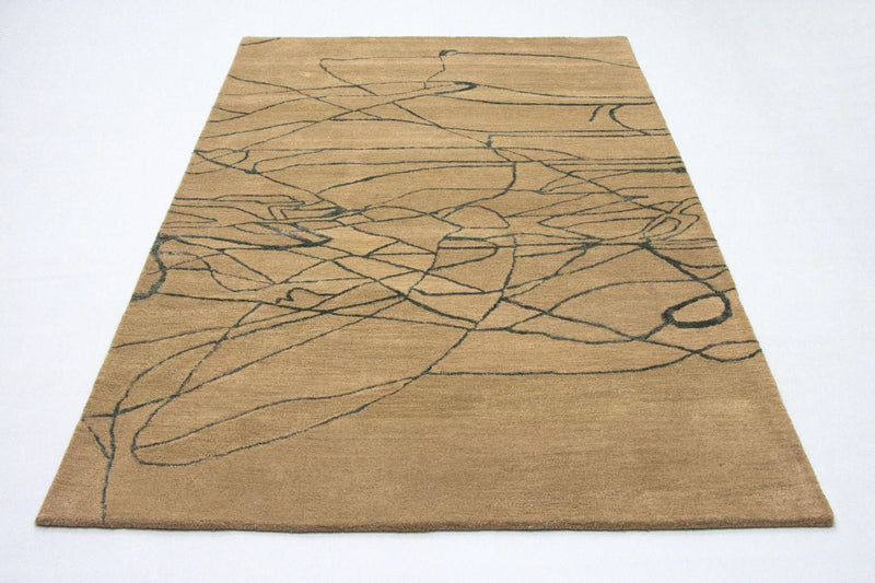 Alfombra de diseño - 243 x 152 cm - beige