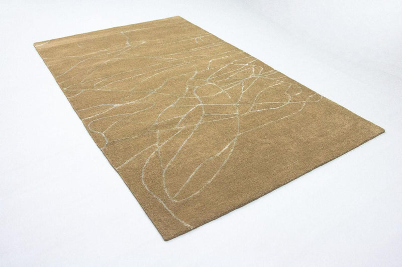 Alfombra de diseño - 243 x 150 cm - marrón