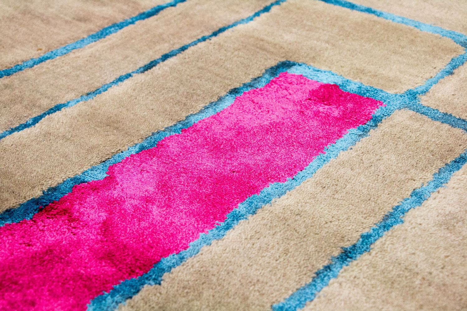 Alfombra de diseño - 239 x 152 cm - multicolor