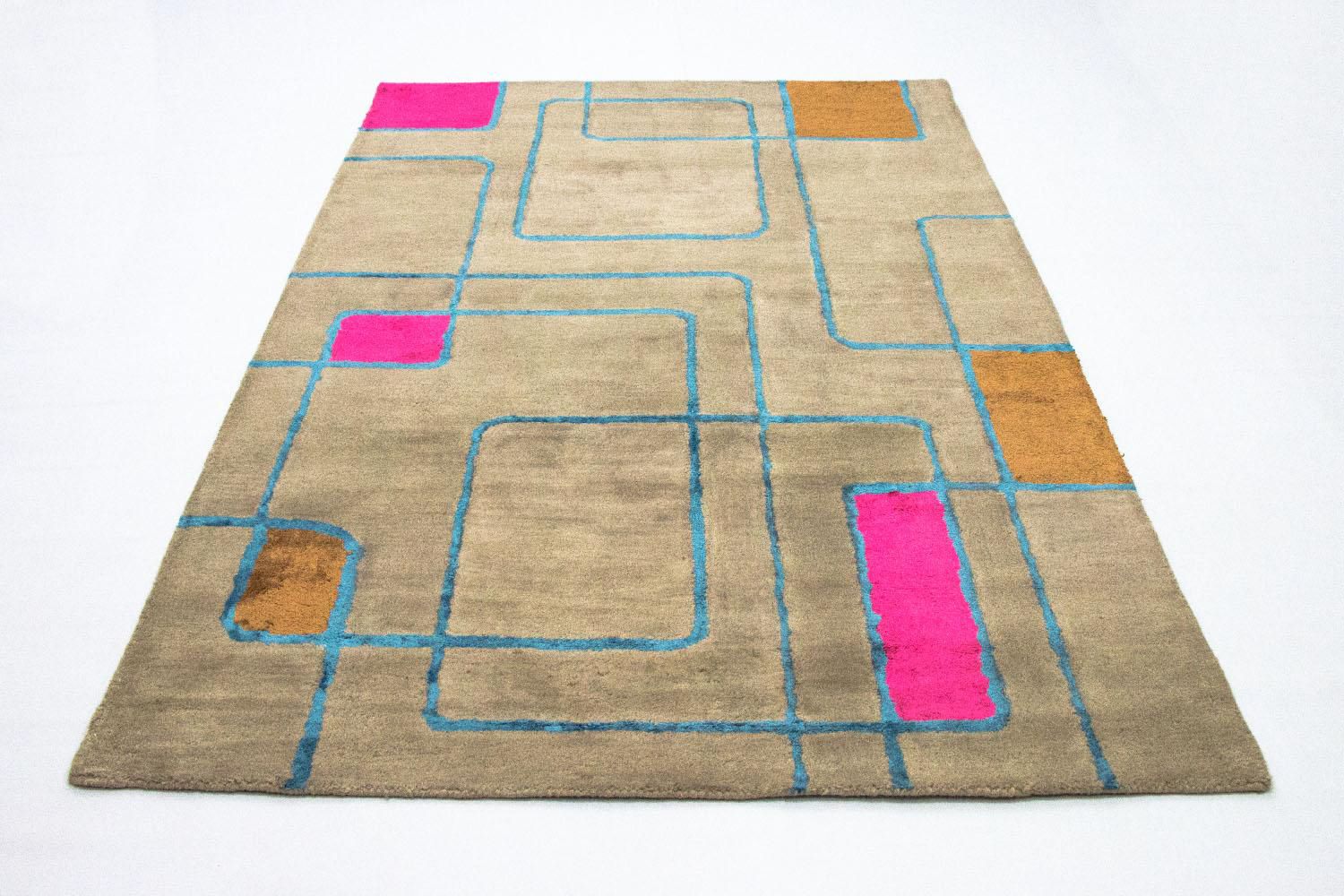 Alfombra de diseño - 239 x 152 cm - multicolor