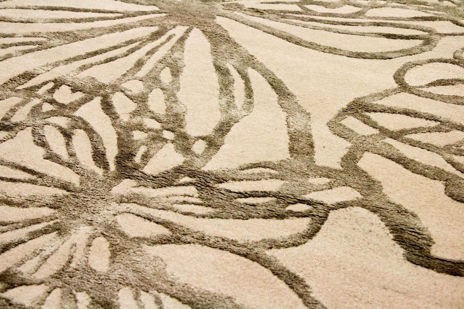 Alfombra de diseño - 193 x 134 cm - beige