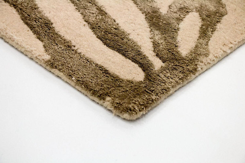 Alfombra de diseño - 193 x 134 cm - beige