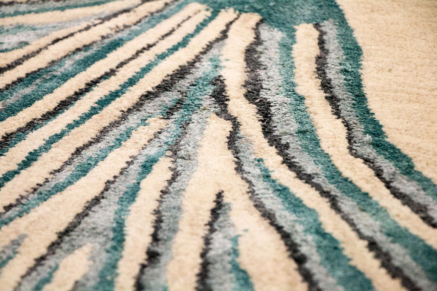 Alfombra de diseño - 243 x 153 cm - beige