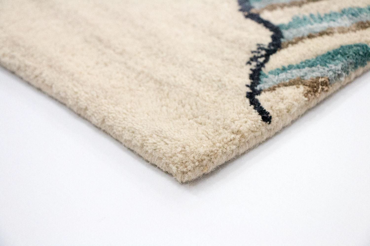 Alfombra de diseño - 243 x 153 cm - beige