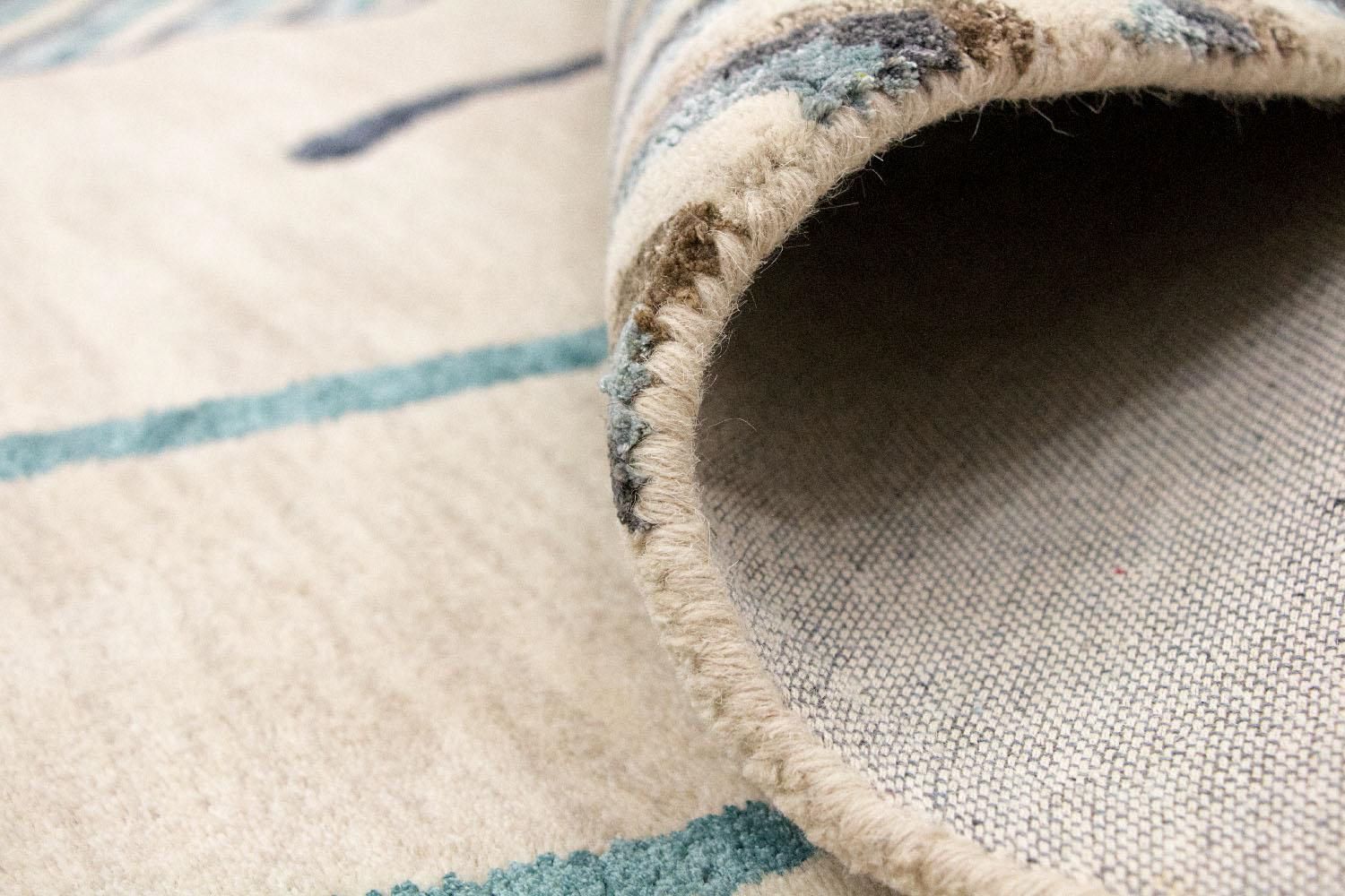 Alfombra de diseño - 243 x 153 cm - beige