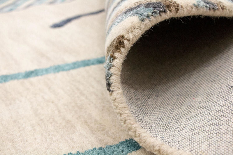 Alfombra de diseño - 243 x 153 cm - beige