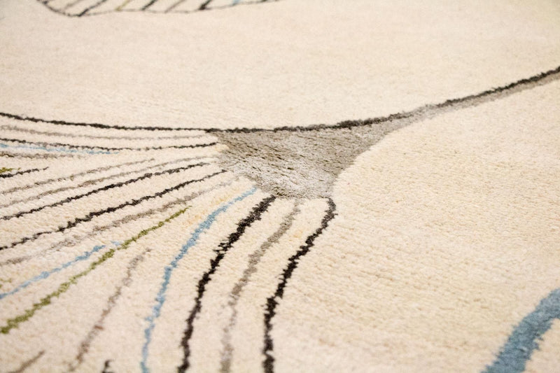 Alfombra de diseño - 243 x 151 cm - beige