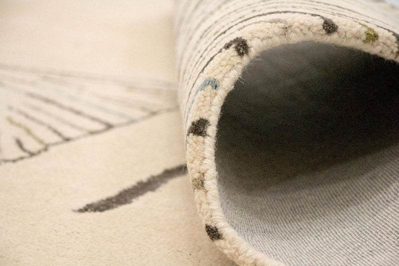 Alfombra de diseño - 243 x 151 cm - beige