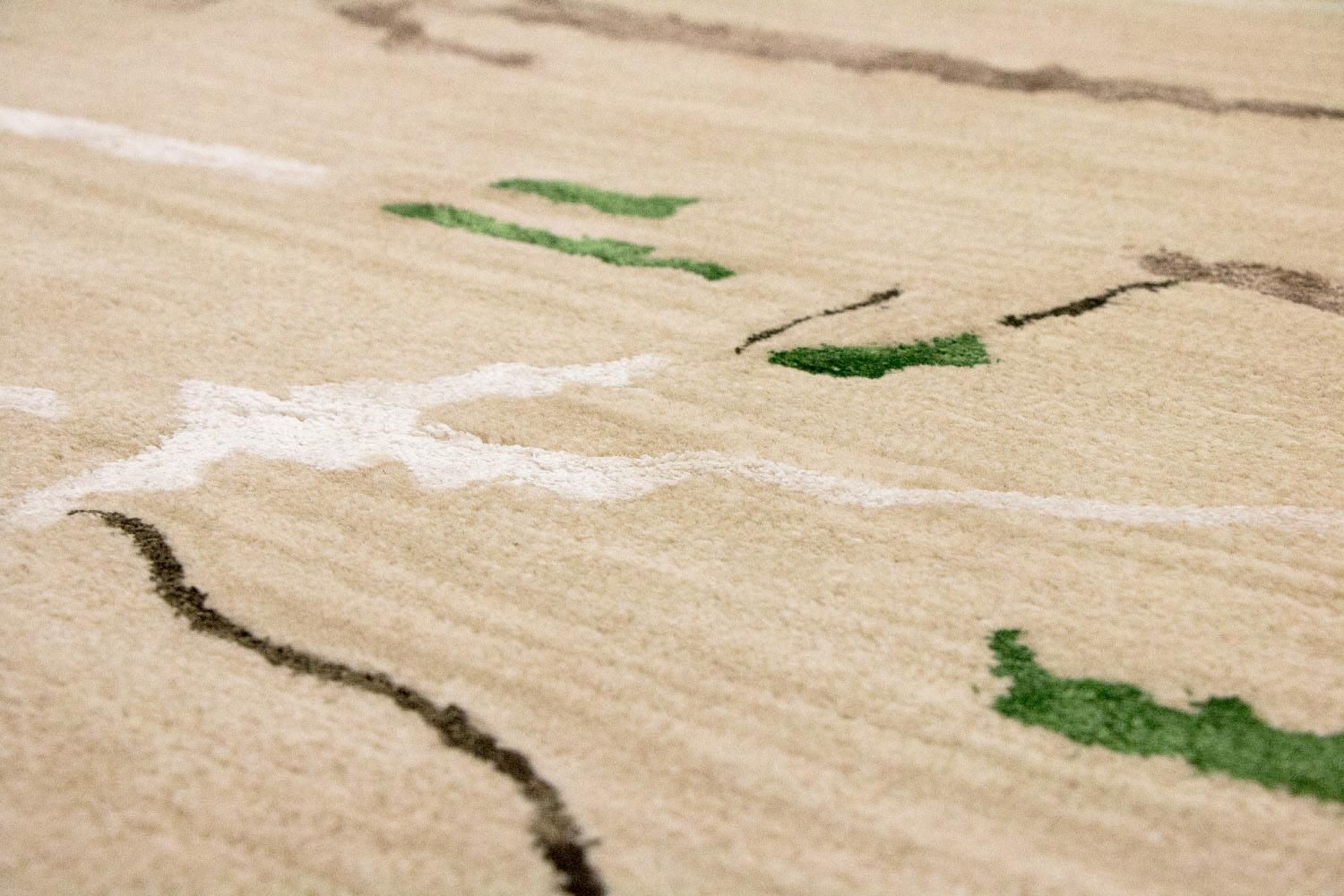 Alfombra de diseño - 241 x 152 cm - multicolor