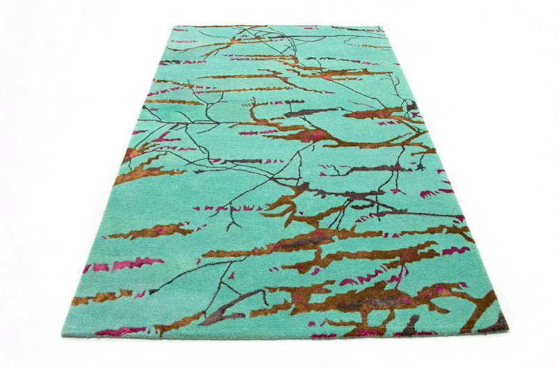 Alfombra de diseño - 248 x 154 cm - turquesa
