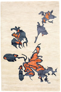 Alfombra de diseño - 242 x 153 cm - beige