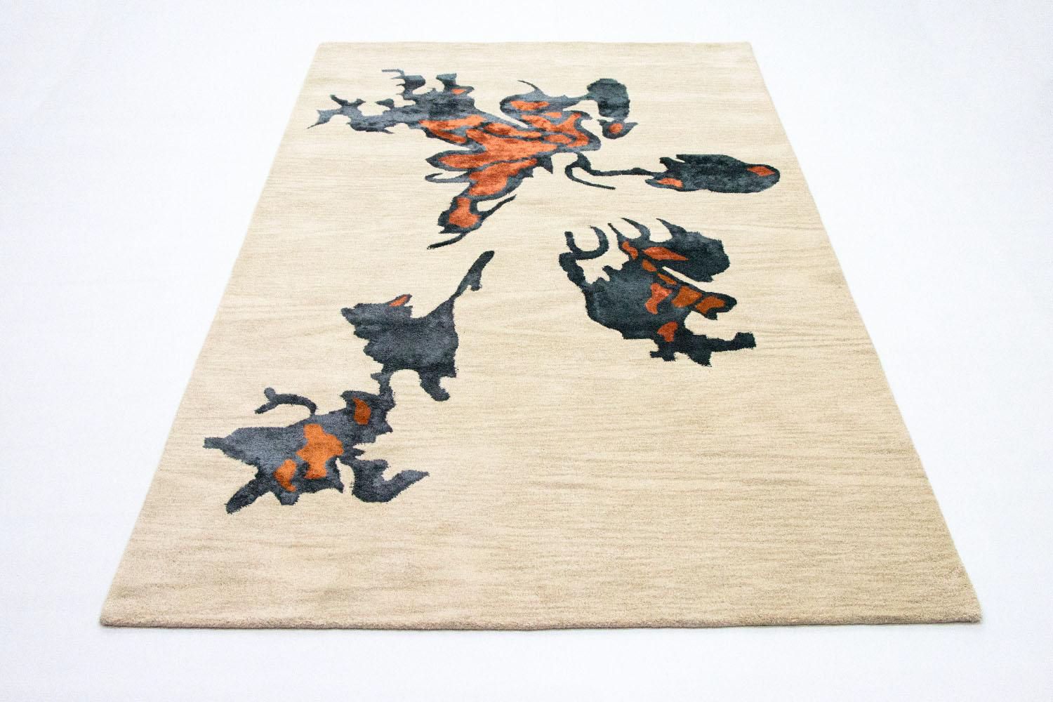 Alfombra de diseño - 242 x 153 cm - beige