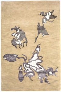 Alfombra de diseño - 241 x 154 cm - beige