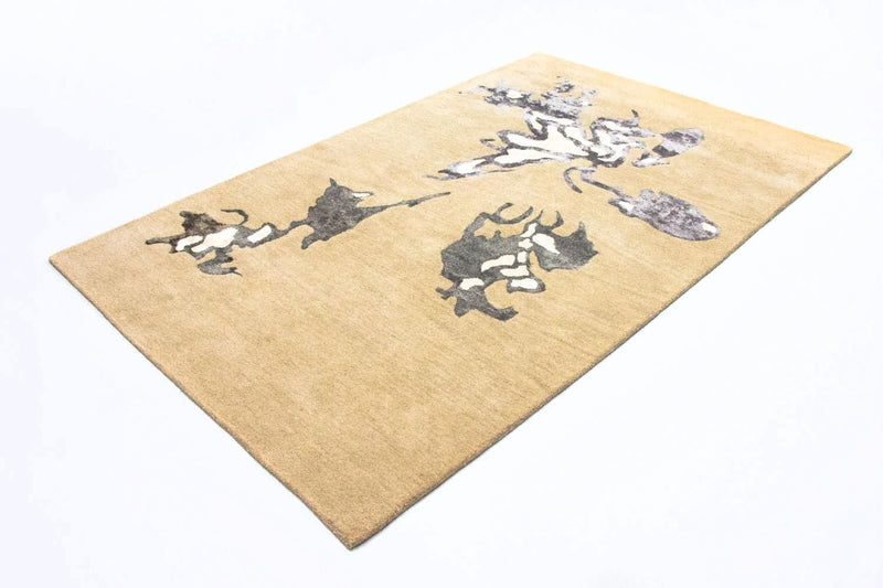 Alfombra de diseño - 241 x 154 cm - beige