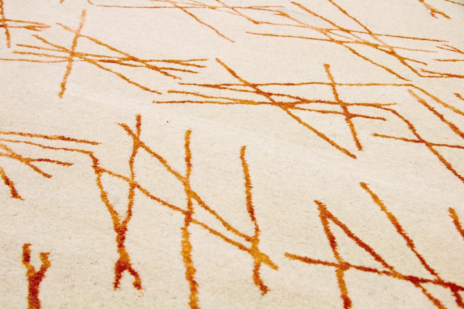 Alfombra de diseño - 199 x 137 cm - beige
