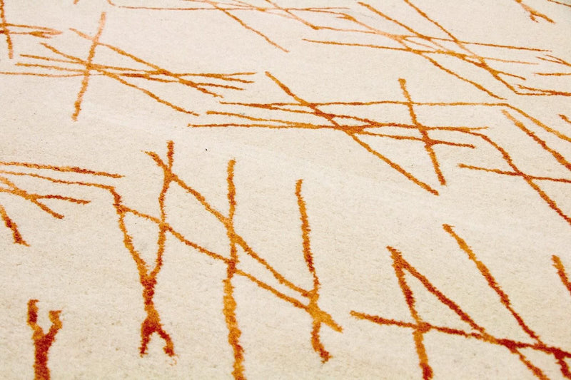 Alfombra de diseño - 199 x 137 cm - beige