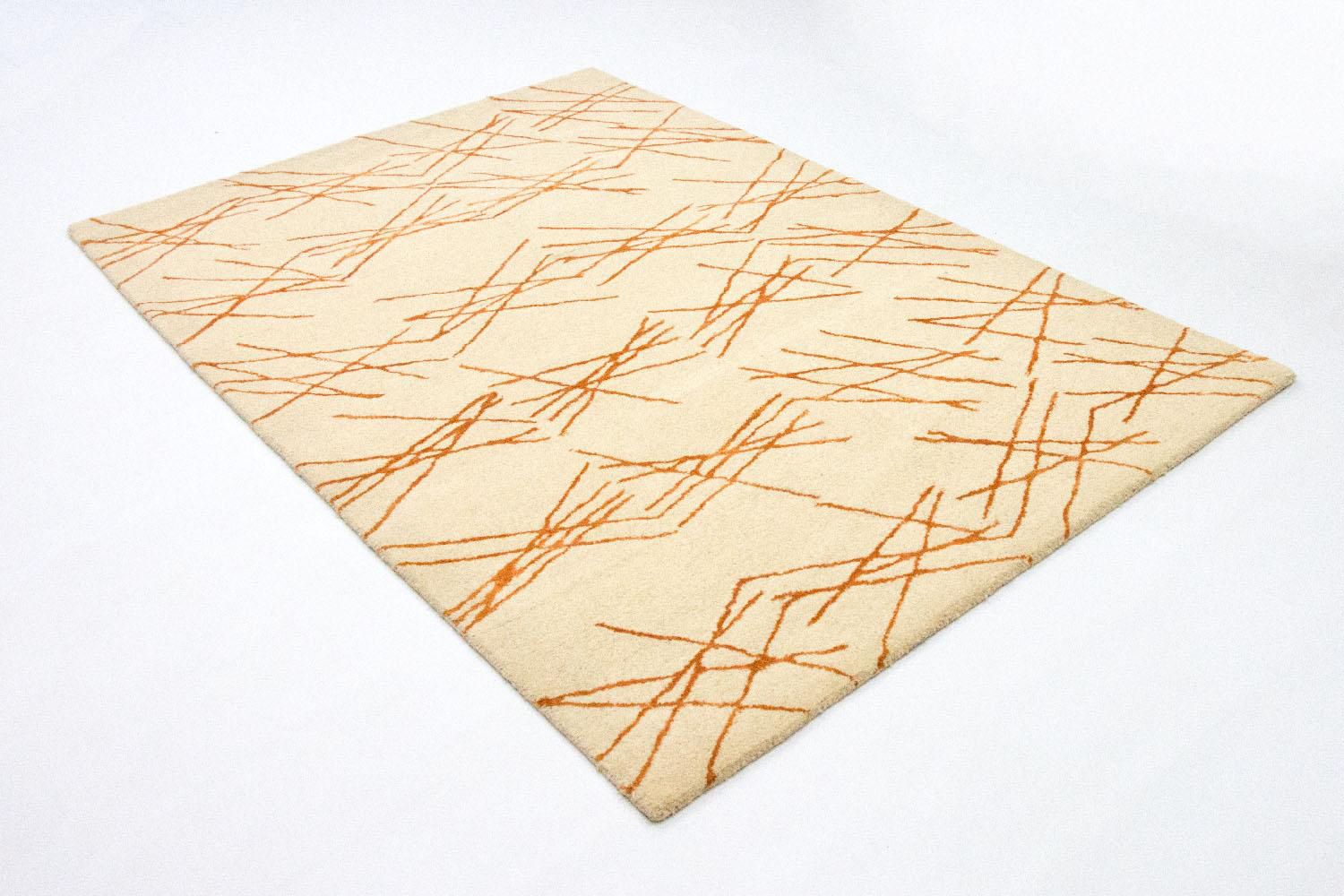 Alfombra de diseño - 199 x 137 cm - beige