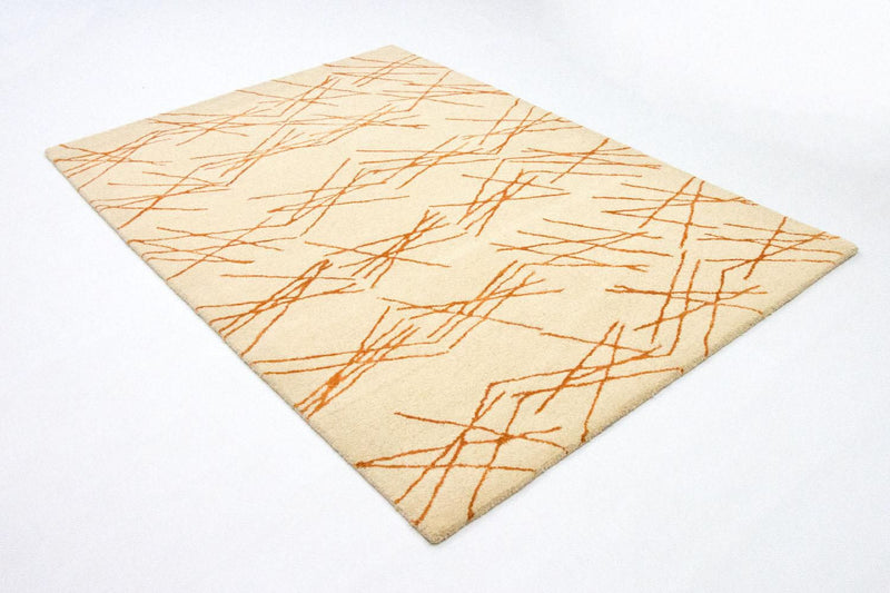 Alfombra de diseño - 199 x 137 cm - beige