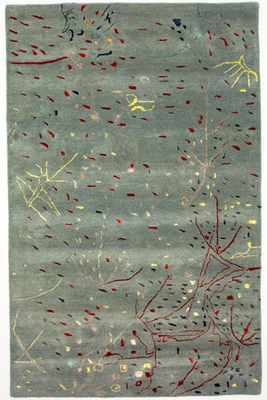 Alfombra de diseño - 243 x 156 cm - azul claro