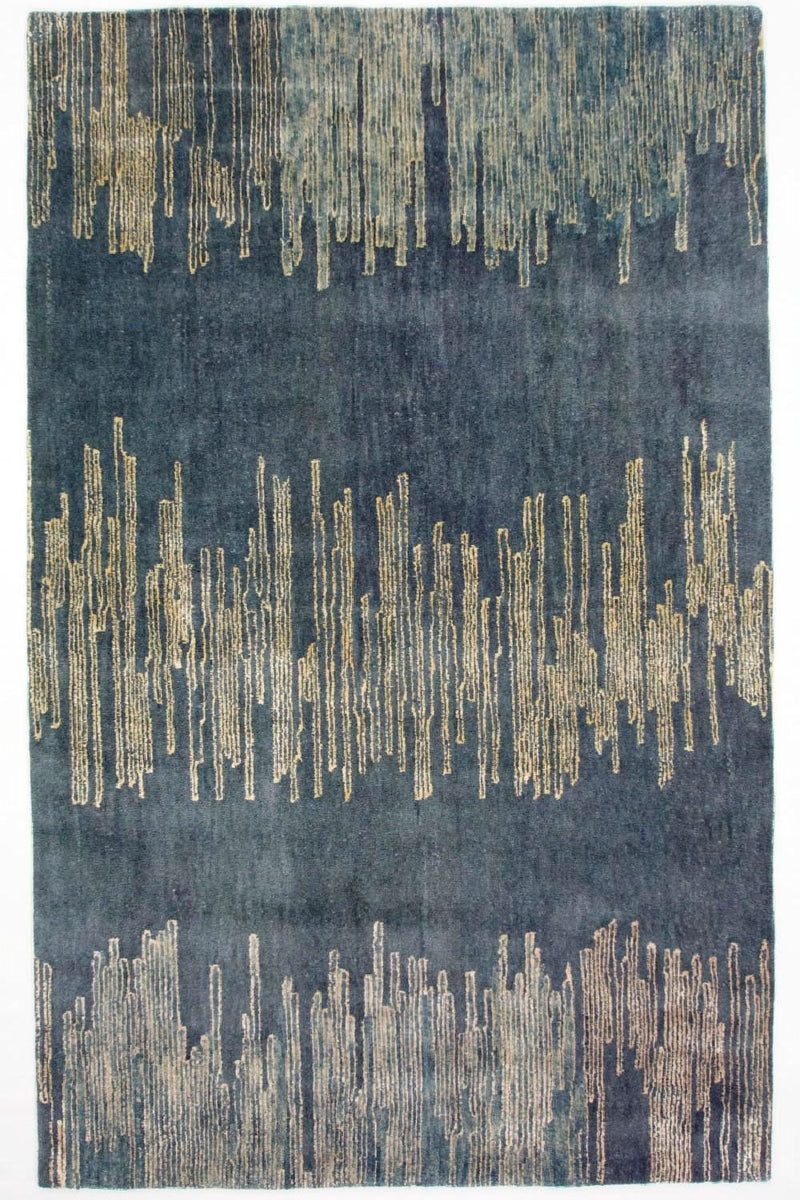 Alfombra de diseño - 246 x 154 cm - azul