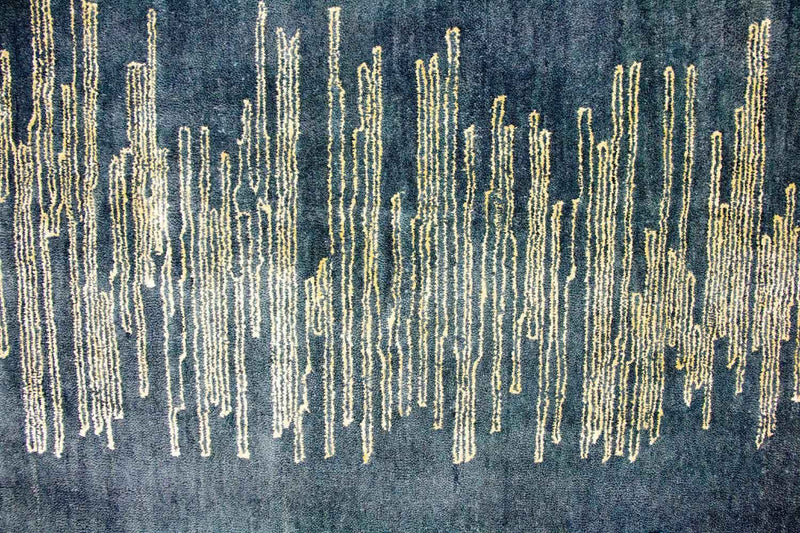 Alfombra de diseño - 246 x 154 cm - azul