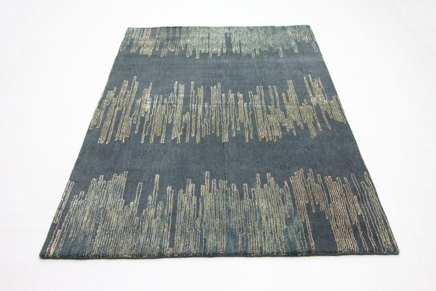 Alfombra de diseño - 246 x 154 cm - azul