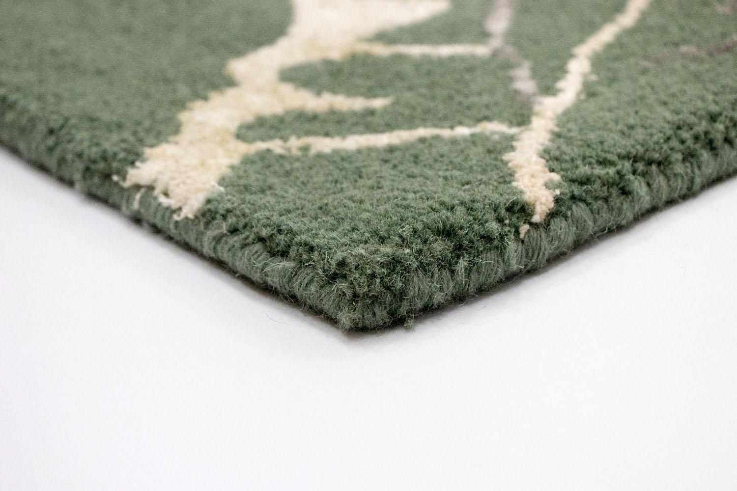 Alfombra de diseño - 243 x 154 cm - verde