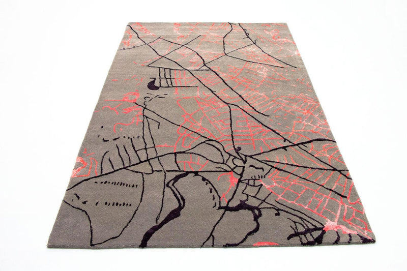 Alfombra de diseño - 241 x 151 cm - multicolor