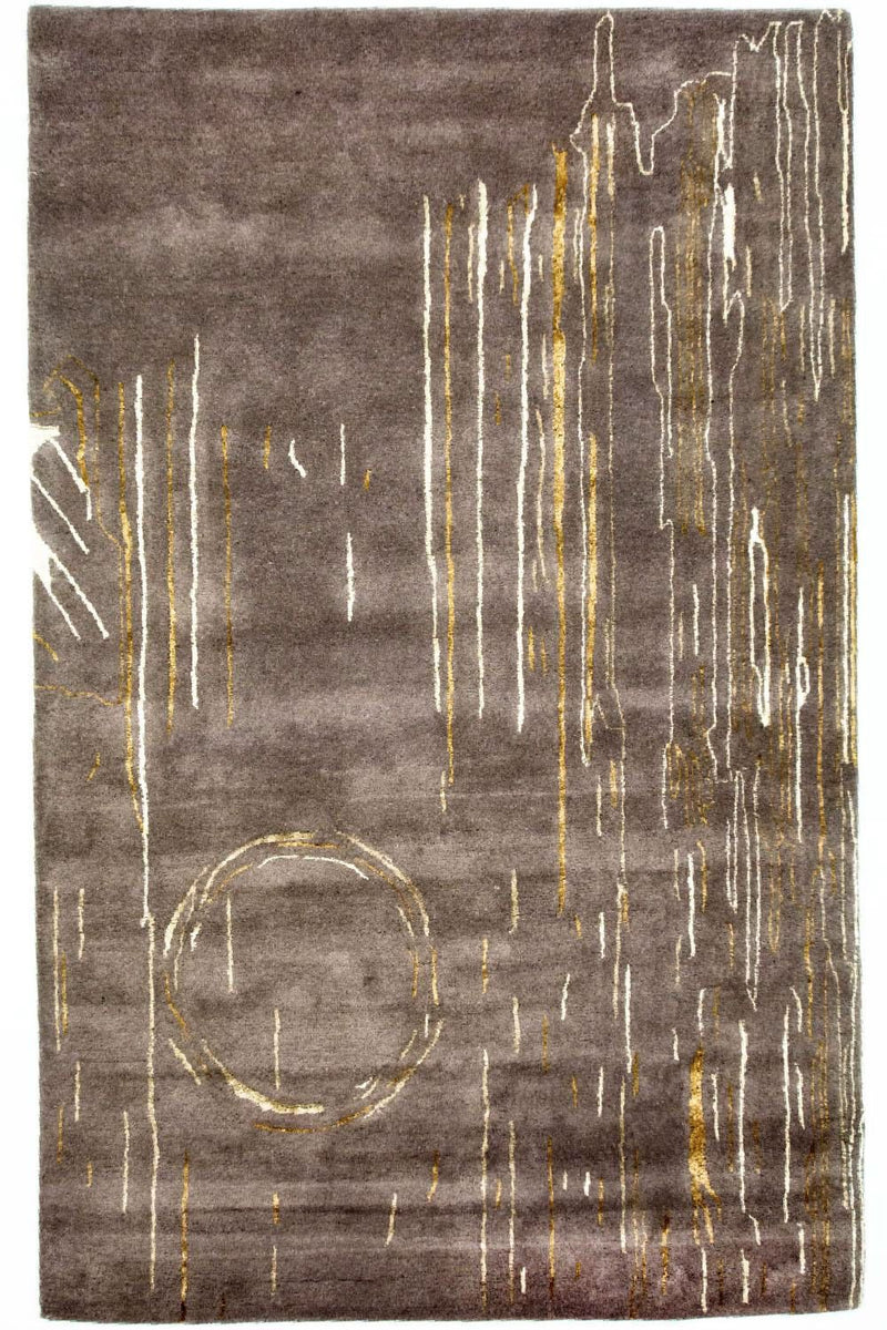 Alfombra de diseño - 242 x 151 cm - marrón