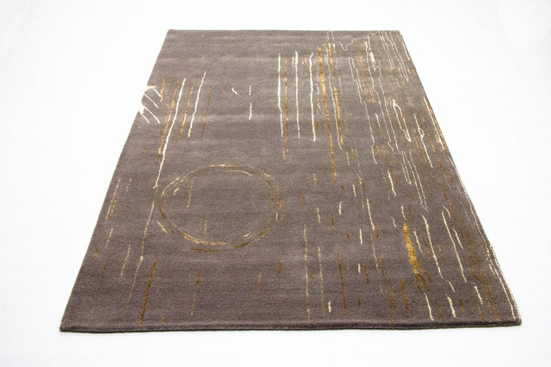 Alfombra de diseño - 242 x 151 cm - marrón