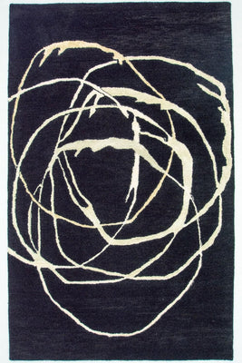 Alfombra de diseño - 245 x 153 cm - azul