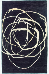 Alfombra de diseño - 245 x 153 cm - azul