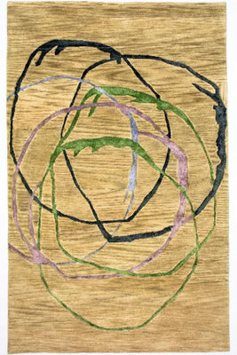 Alfombra de diseño - 243 x 152 cm - multicolor