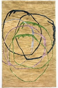 Alfombra de diseño - 243 x 152 cm - multicolor