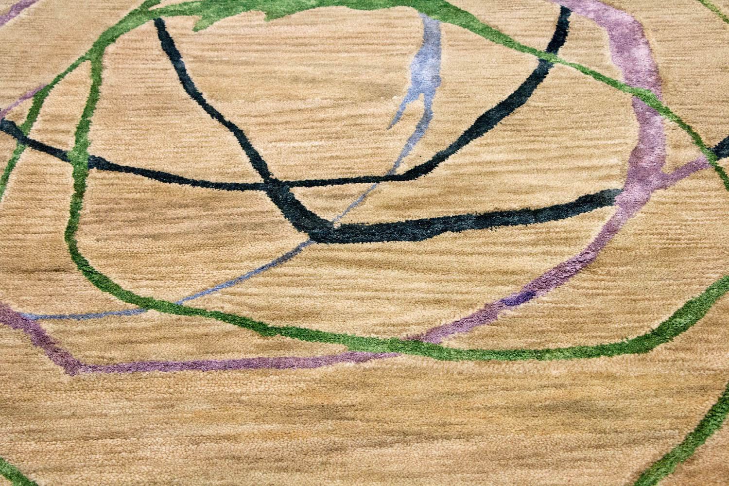 Alfombra de diseño - 243 x 152 cm - multicolor