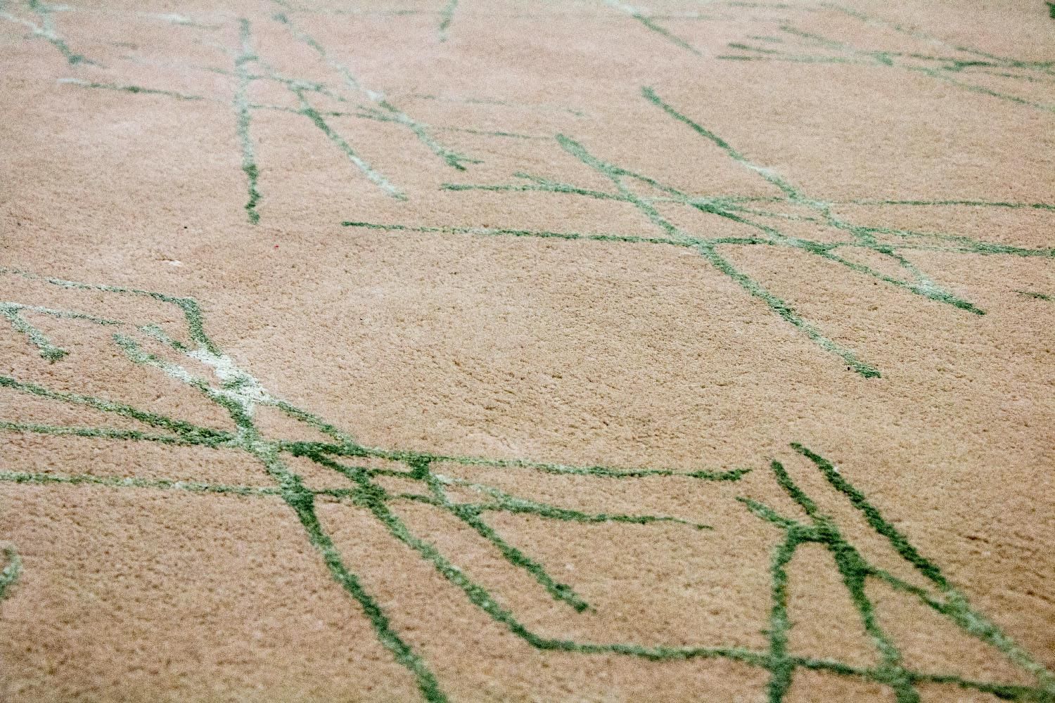 Alfombra de diseño - 198 x 136 cm - beige