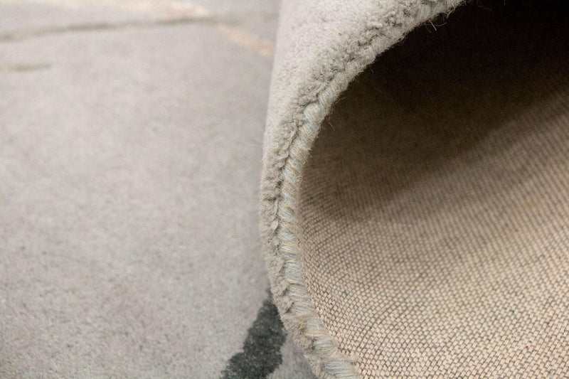Alfombra de diseño - 243 x 153 cm - plata