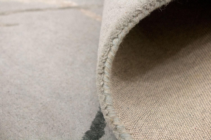 Alfombra de diseño - 243 x 153 cm - plata