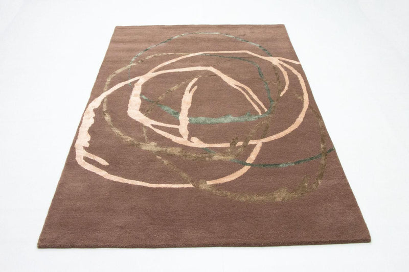 Alfombra de diseño - 244 x 152 cm - marrón