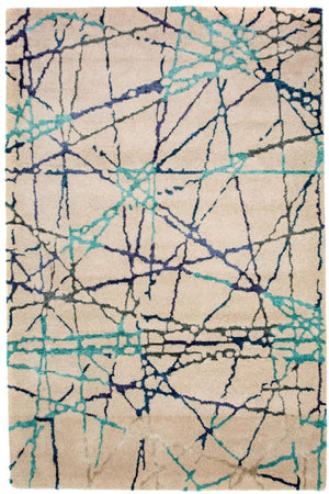 Alfombra de diseño - 197 x 136 cm - beige